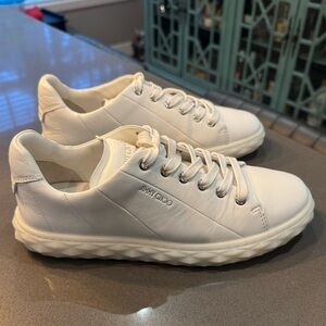Jimmy Choo Diamond Lite Lowtop Sneaker, size 38.5